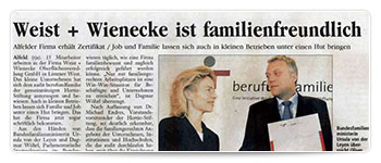 weist+wienecke ist familienfreundlich