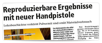 Reproduzierbare Ergebnisse mit neuer Handpistole