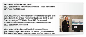 Aussteller zufrieden
